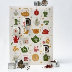 China Factory Customized Wholesale Rectangular Cardboard Christmas Advent Calendar Beauty Packaging Gift Box